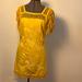 Free People Dresses | 2000s Free People Fringed Embroidered Mini Dress | Color: Yellow | Size: 2