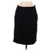 J.Crew Casual Skirt: Black Solid Bottoms - Women's Size 6