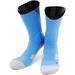 Lian LifeStyle Big Girl s 1 Pair High Crew Athletic Sports Socks Size L/XL XL0028-02Sky Blue w/Black Strip