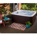 Lifesmart Paradise DLX (450DX) Hot Tub - 7 Person 22-Jet Plug & Play Spa Arctic White/ Espresso Brown