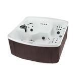 Lifesmart Leganza Hot Tub - 6 Person 90- Jet 230-Volt Spa Arctic White/ Espresso