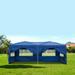 Outdoor Wedding Tent 10 x 20 Heavy Duty Outdoor Canopy Party Tent with Sidewalls Portable Folding Wedding Canopy Tent Waterproof Patio Gazebo Tent Easy Set-Up Sunshade Shelter