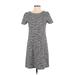 Ann Taylor LOFT Casual Dress - A-Line: Blue Marled Dresses - Women's Size 2