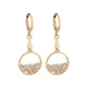 Boucles d'oreilles en Zircon cubique bijoux de luxe de qualité creux boucles d'oreilles de