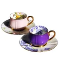 Ensemble d'assiettes en porcelaine pour deux ensemble de tasses à café arabes tasse à café en