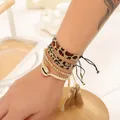 Go2Boho-Bracelets perlés faits à la main pour femmes bijoux léopard tissé métier à tisser