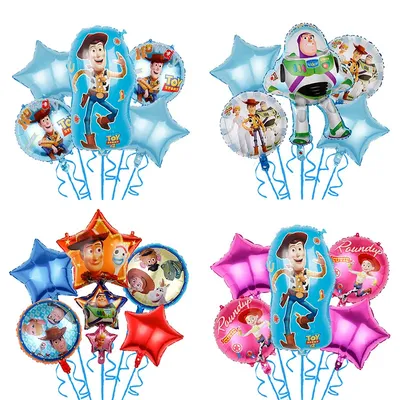 Ensemble de ballons Toy Story pour enfants dessin animé Disney Woody Buzz Lightyear décorations