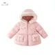 David Bella – veste d'hiver rose pour filles manteau 90% duvet de canard vêtements de neige pour