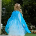 Cape de princesse en tulle pour filles 65/70/75cm vêtements de fête d'anniversaire pour enfants