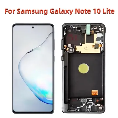 Pour Samsung Galaxy Note 10 Lite Affichage Avec Cadre Super AMOLED Pour Note10 Lite SM-N770F/DS LCD
