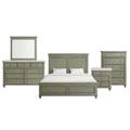 Picket House Furnishings Bessie 5 PC King Bedroom Set in Grey - Picket House Furnishings B.10190.KB5PC