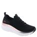 Skechers Sport D'Lux Walker - Let It Glow - Womens 9.5 Black Sneaker Medium