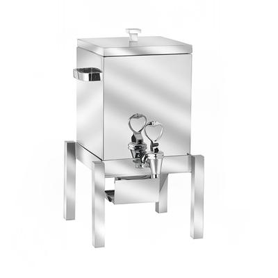 Eastern Tabletop 3153 3 gal Square Low Volume Low Volume Dispenser Coffee Urn w/ 1 Tank, Chafing Fuel, Silver