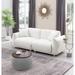 Round Ottoman Set with Storage, 2 in 1 combination, Round Coffee Table, Square Foot Rest Footstool