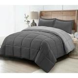 Traditional Microfiber Reversible 3 Piece Comforter Set in King/Cal King, Full/Queen, Twin/Twin XL