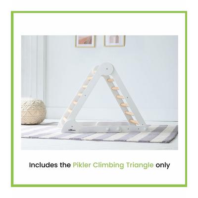 Little Partners Learn N Climb Triangle - Soft White / Natural (Unassembled)