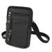 Simple Small Handbag Zipper Vintage Fashion Phone Bag Genuine Leather Men s Wallet Messenger Bag BLACK FOUR POCKETS