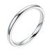 Kayannuo Rings Christmas Clearance Fashion Contracted 2MM Fine Hand Polished Women s Tail Ring Couple Ring Gifts for Women Men