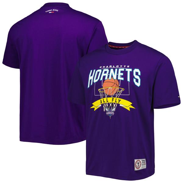 mens-tommy-jeans-purple-charlotte-hornets-tim-backboard-t-shirt/