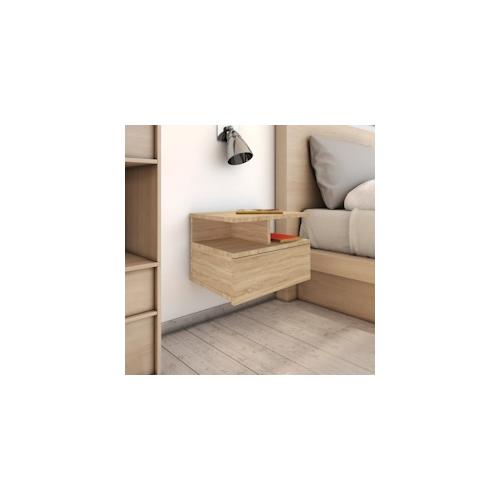 vidaXL Hängender Nachttisch Sonoma-Eiche 40x31x27 cm Holzwerkstoff