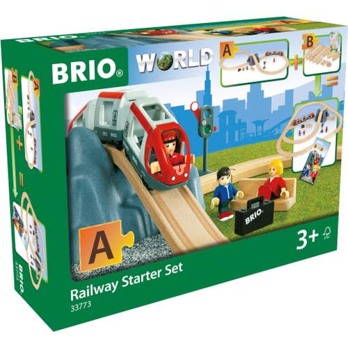 BRIO® 33773 Eisenbahn-Starter-Set A, 26 Teile, bunt