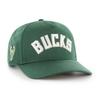 Men's '47 Hunter Green Milwaukee Bucks Contra Hitch Snapback Hat