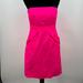 J. Crew Dresses | J. Crew Dress Size 6 Neon Pink Strapless With Pockets! | Color: Pink | Size: 6