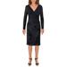 Ralph Lauren Dresses | Lauren Ralph Lauren Women's Torelana Velvet Burnout Midi Dress Black Size 6 | Color: Black | Size: 6