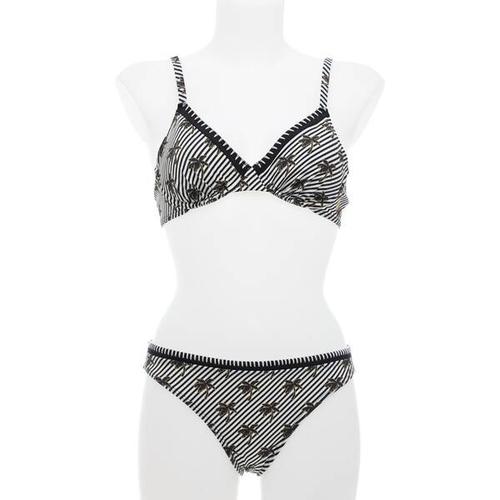 OLYMPIA Damen Bikini Bikini, Größe 40B in schwarz/natur