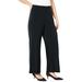 Plus Size Women's Refined Wide Leg Pant by Catherines in Black (Size 4XWP)