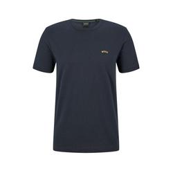BOSS Herren T-Shirt TEE CURVED mit Bio-Baumwolle, marine, Gr. XL