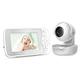 Hubble View Select 4.3" Baby Monitor with Camera, Remote Pan Tilt Zoom, 2-Way Talk, Night Vision, Room Temperature Monitoring, Baby Video Monitor Camera w/ Privacy Mode, 1000ft Range, No Wifi Baby Cam