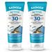 Badger Mineral Sunscreen Cream SPF 30 All Natural Sunscreen with Zinc Oxide 98% Organic Ingredients Reef Safe Broad Spectrum Water Resistant Unscented 2.9 fl oz - 2 pack