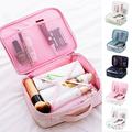Cheers.US Makeup Bag Cosmetic Bag for Women Cosmetic Travel Makeup Bag Large Travel Toiletry Bag for Girls Make Up Bag Brush Bags Reusable Toiletry Bag