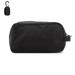 Canvas Shower Kit Travel Toiletry Bag Black with FREE Paracord Survival Tool