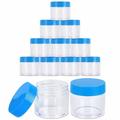 Beauticom 24 Pieces 30G/30ML(1 Oz) High Quality Thick Wall Round Clear Plastic Container Jars with Flat Top Lid - 24 Jars