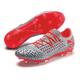 Puma Herren Future 4.1 Netfit Low Fg/ag Fußballschuhe, Grau (Glacial Blue-NRGY Red-High Risk Red 01)