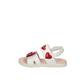 Geox J Haiti Girl Sandal, White/RED, 30 EU