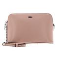 DKNY Women's Bryant Dome Crossbody Bag with an Adjustable Chain Strap in Sutton Leather, Rosewater, Medium