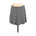 American Eagle Outfitters Casual A-Line Skirt Knee Length: Black Animal Print Bottoms - Women's Size 8 - Print Wash
