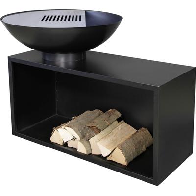 Holzkohlegrill BUSCHBECK "Planchagrill Giant", schwarz, B:115cm H:86cm T:80cm, Grills, BxH: 115x86cm Image