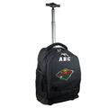 MOJO Black Minnesota Wild 19'' Personalized Premium Wheeled Backpack