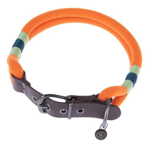 Nomad Tales Spirit Halsband, tangerine Größe XL: 42 - 50 cm Halsumfang, B 40mm Hund