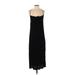 Lucy Love Casual Dress - A-Line Plunge Sleeveless: Black Print Dresses - Women's Size Small