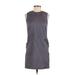 Ann Taylor LOFT Casual Dress - Sheath: Gray Dresses - Women's Size 2