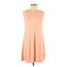 Old Navy Casual Dress - A-Line High Neck Sleeveless: Pink Print Dresses - Women's Size Small