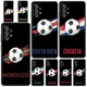 Coque de téléphone pour Samsung Pays Football Maroc 5G A51 A71 A21S A12 A11 A31 A52 A41