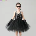 Ensemble de olympiques Holly Golightly pour enfants robe tutu Audrey Hepburn paillettes noires