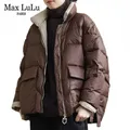 Max LuLu-Doudoune Gothique en Duvet de Canard pour Femme Parka Chaude Décontractée Vintage Mode