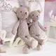 Ours en peluche fait main de luxe 28cm adorable jouet en coton et lin pour bébé